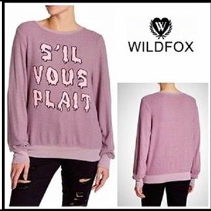 WILD FOX Distressed Pink “S’IL Vous Plait”